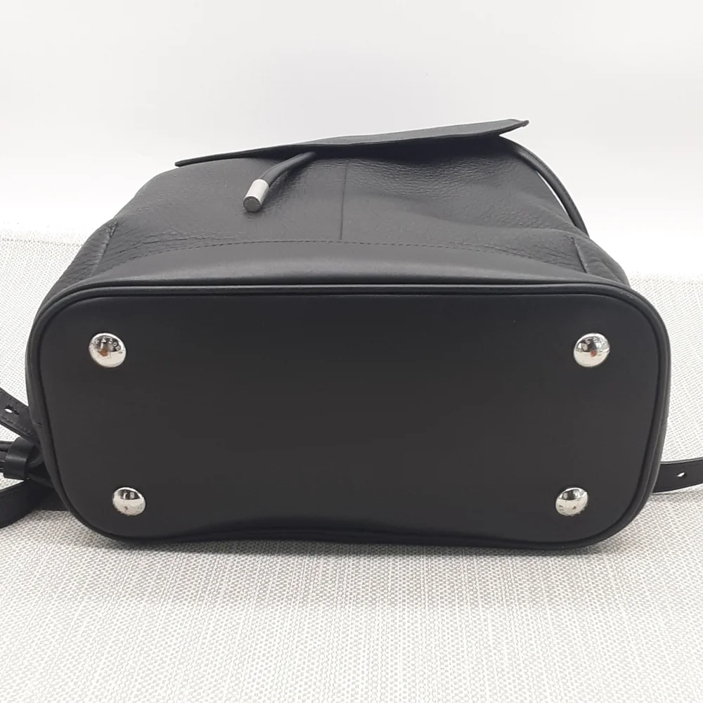 Rag & Bone Mini Pilot Backpack Black Leather Adjustable Strap